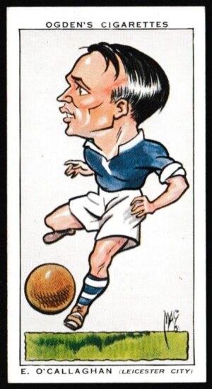 Ogden's - 'Football Caricatures' (1935) - E. O'Callaghan (Leicester City) Ogden's - 'Football Caricatures' (1935) - E. O'Callaghan (Leicester City)
