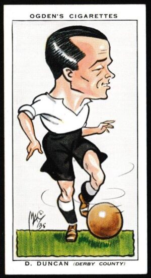 Ogden's - 'Football Caricatures' (1935) - D. Duncan (Derby County)