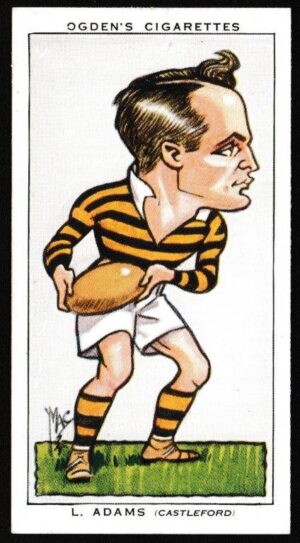 Ogden's - 'Football Caricatures' (1935) - L. Adams (Castleford)