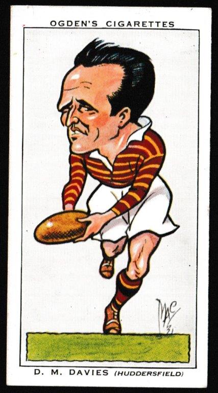 Ogden's - 'Football Caricatures' (1935) - D.M. Davies (Huddersfield) Ogden's - 'Football Caricatures' (1935) - D.M. Davies (Huddersfield)