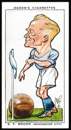 Ogden's - 'Football Caricatures' (1935) - E.F. Brook (Man City)