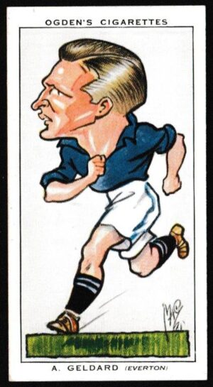 Ogden's - 'Football Caricatures' (1935) - A. Geldard (Everton)