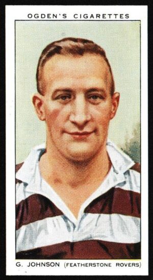 Ogden's - 'Football Club Captains' (1935) - G. Johnson (Featherstone Rovers)