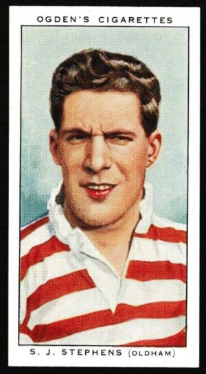 Ogden's - 'Football Club Captains' (1935) - S.J. Stephens (Oldham)