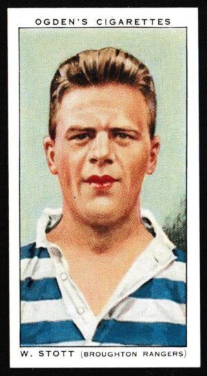 Ogden's - 'Football Club Captains' (1935) - W. Stott (Broughton Rangers)