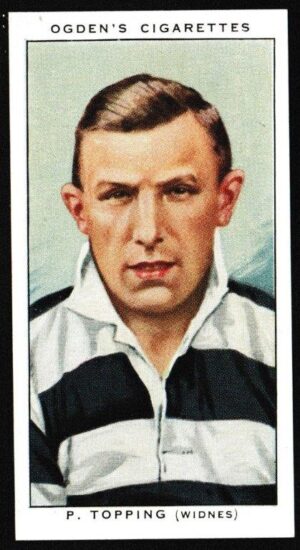 Ogden's - 'Football Club Captains' (1935) - P. Topping (Widnes)
