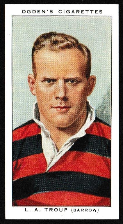 Ogden's - 'Football Club Captains' (1935) - L.A. Troup (Barrow) Ogden's - 'Football Club Captains' (1935) - L.A. Troup (Barrow)