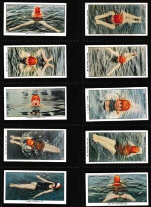 Ogden's - 'Swimming Diving & Life Saving' (1931) - Complete Set