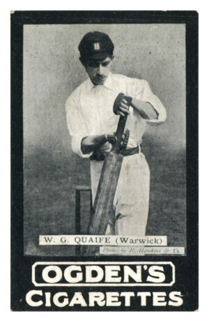 Ogden's - 'Tabs A - Cricket' (1901) - W.G. Quaife (Warwickshire) Ogden's - 'Tabs A - Cricket' (1901) - W.G. Quaife (Warwickshire)