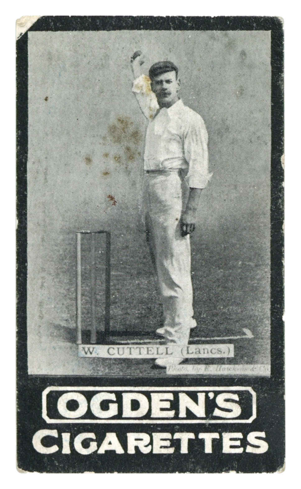 Ogden's - 'Tabs B - Cricket' (1902) - W. Cuttell (Lancashire) Ogden's - 'Tabs B - Cricket' (1902) - W. Cuttell (Lancashire)