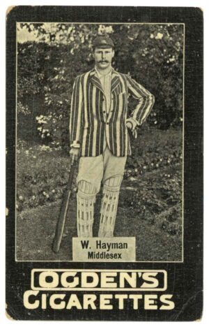 Ogden's - 'Tabs Similar Sportsmen & Misc - Cricket'  W. Hayman - Middlesex (1902)