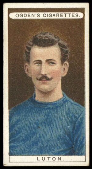 Ogden's - 'Football Club Colours' Luton (R.M. (Bob) Hawkes) (1906) Ogden's - 'Football Club Colours' Luton (R.M. (Bob) Hawkes) (1906)