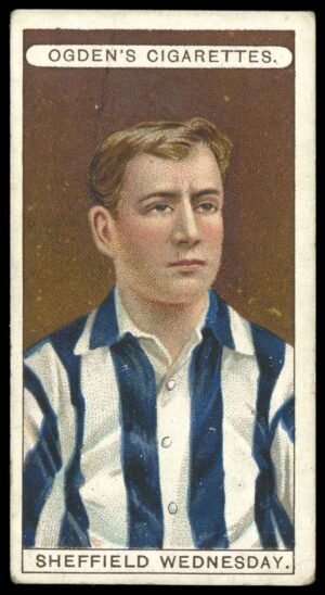 Ogden's - 'Football Club Colours' Sheffield Wednesday (T.H. (Tom) Crawshaw) (1906) Ogden's - 'Football Club Colours' Sheffield Wednesday (T.H. (Tom) Crawshaw) (1906)