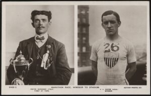 Rotary - '1908 London Olympics Marathon Race Dorando Hayes' (1908) - Unused Olympics Postcard