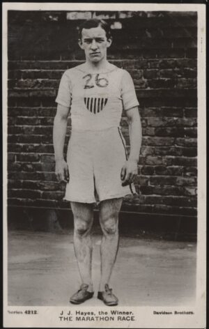 Davidson Bros - '1908 JJ Hayes Winner London Olympics Marathon' (1908) - Unused Olympics Postcard