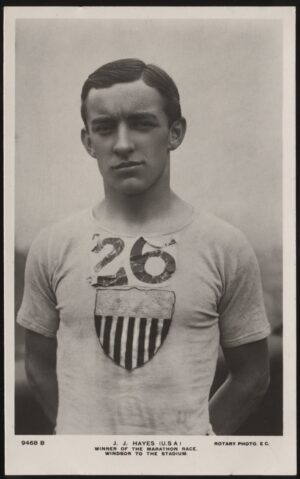 Rotary - 'JJ Hayes Winner London Olympics Marathon' (1908) - Unused Postcard