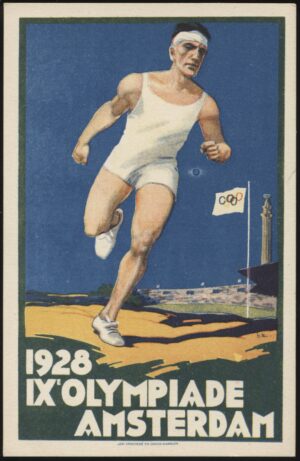 J Enschede - 'IX Olympiade Amsterdam Advertising Poster' (1928) - Unused Postcard