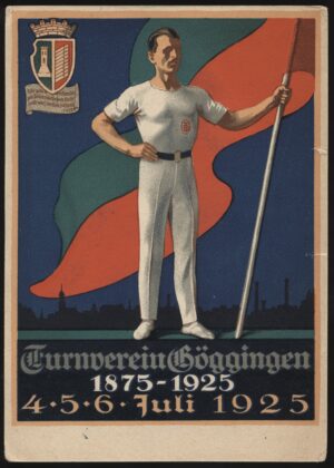 - '50th Anniversary German Turnen Gymnastics' (1925) - Unused Postcard