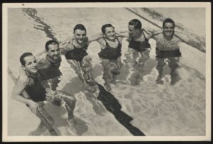 Sammelwerk - '1932 Olympics Bild 110 Grp 20 Argentine Swim Team' (1932) - Olympics Card