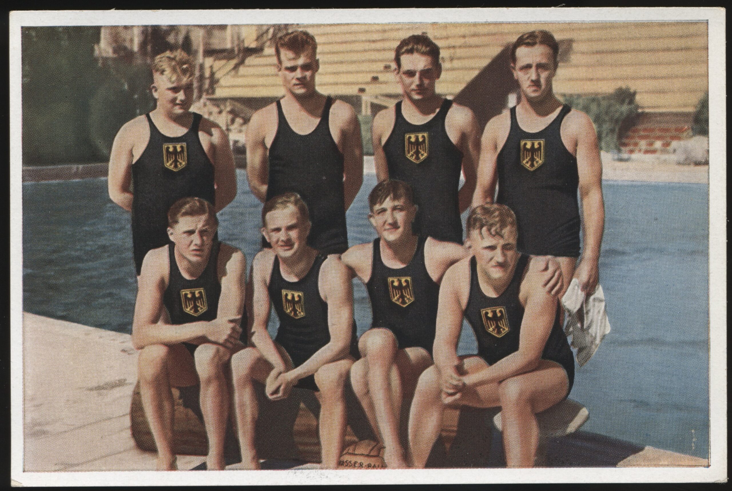 Sammelwerk - '1932 Olympics Bild 128 Grp 23 German Water Polo Team' (1932) - Olympics Card Sammelwerk - '1932 Olympics Bild 128 Grp 23 German Water Polo Team' (1932) - Olympics Card
