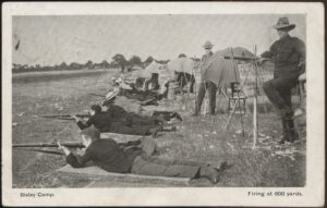 G&P - 'Bisley Camp firing at 600 Yards Postcard' (1904) - Used Postcard