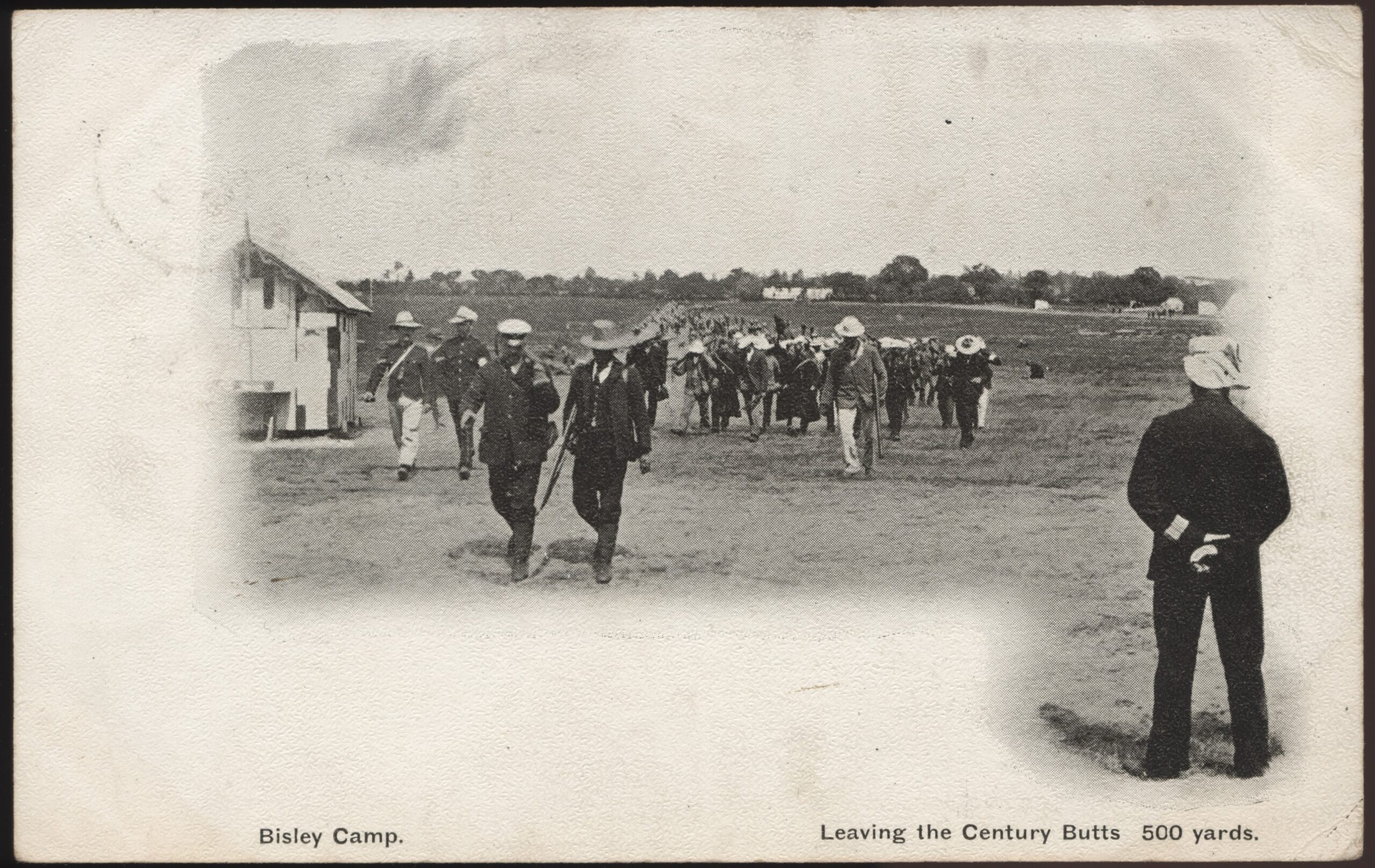 G&P - 'Bisley Camp Leaving the Century Butts Postcard' (1905) - Used Postcard G&P - 'Bisley Camp Leaving the Century Butts Postcard' (1905) - Used Postcard