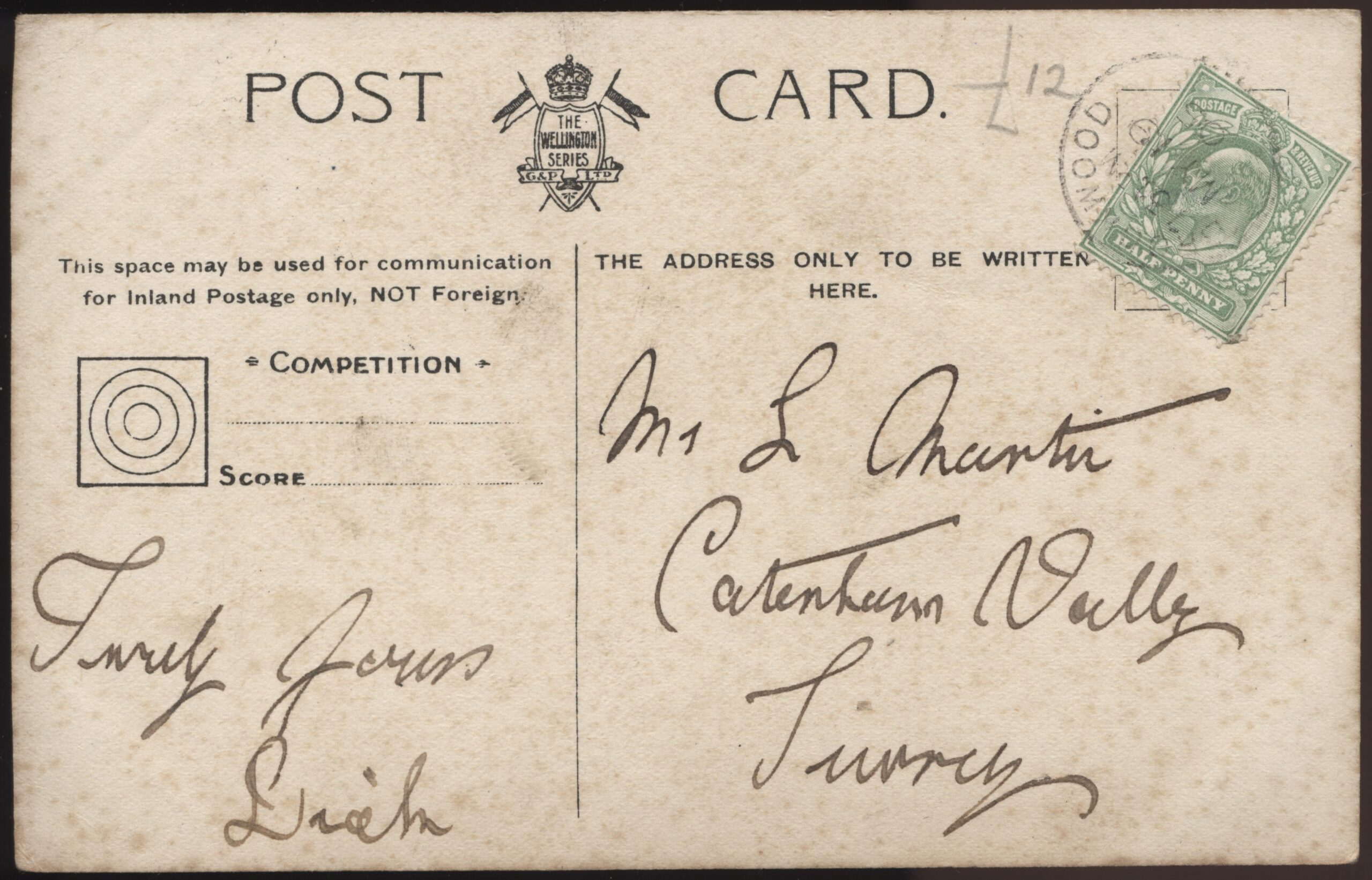 G&P - 'Bisley Camp Leaving the Century Butts Postcard' (1905) - Used Postcard G&P - 'Bisley Camp Leaving the Century Butts Postcard' (1905) - Used Postcard