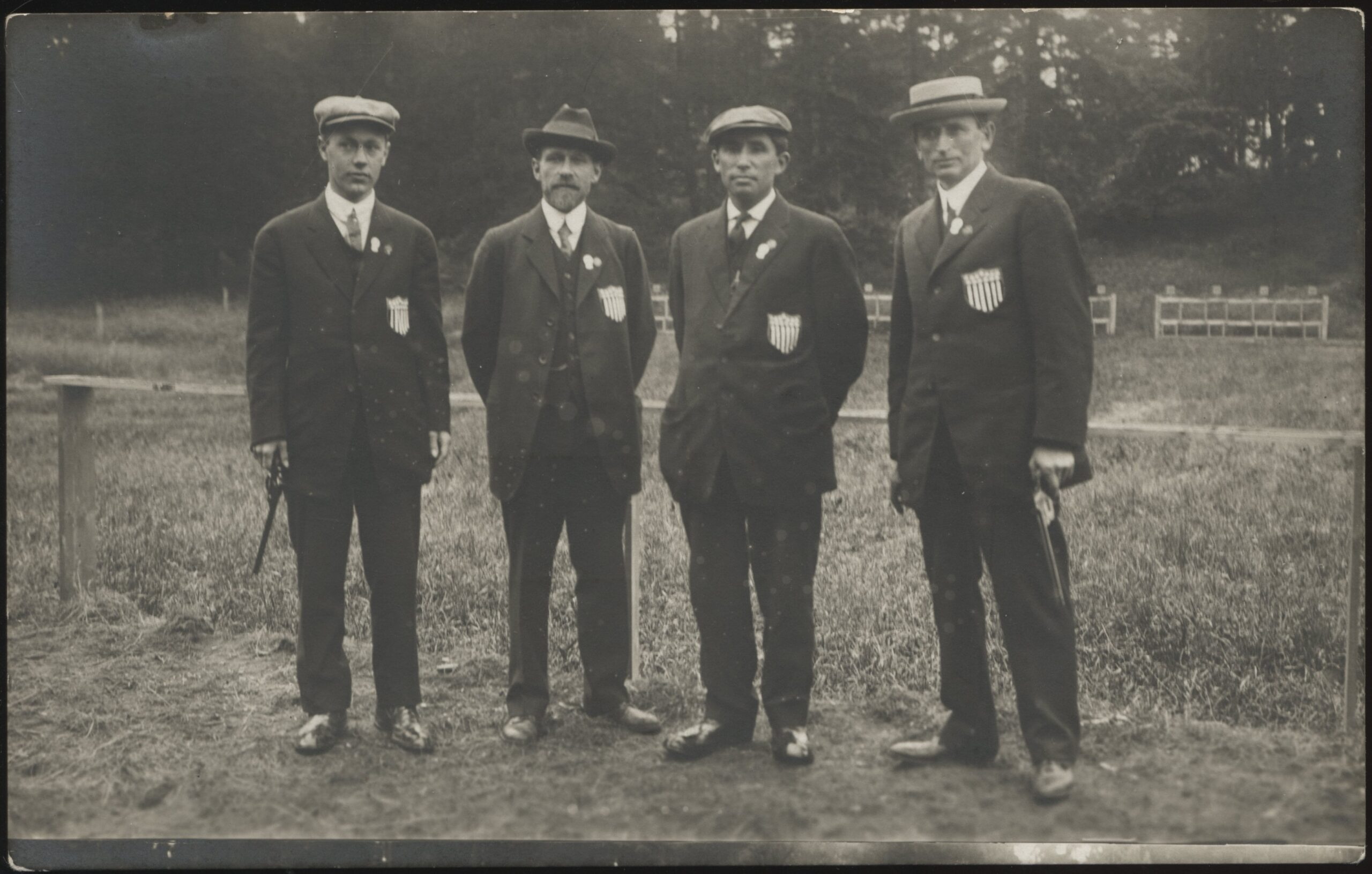 Stockholm Olympics - 'The USA Pistol Shooting Team' (1912) - Unused Postcard Stockholm Olympics - 'The USA Pistol Shooting Team' (1912) - Unused Postcard