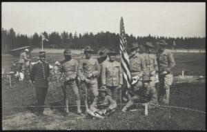 Stockholm Olympics - 'The American Shooting Team at Kaknas' (1912) - Unused Postcard