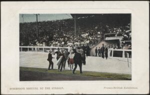 London Olympics - 'Dorando's Arrival at the Stadium Marathon' (1908) - Used Postcard