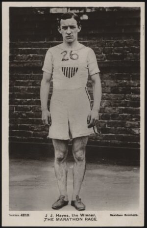 Davidson Bros - '1908 JJ Hayes Winner London Olympics Marathon' (1908) - Unused Postcard