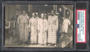 Antwerp Olympics - 'USA Men's 4 x 200m Relay Gold Medal Winners ft Duke Kahanamoku' (1920) - PSA Authenticated Postcard
