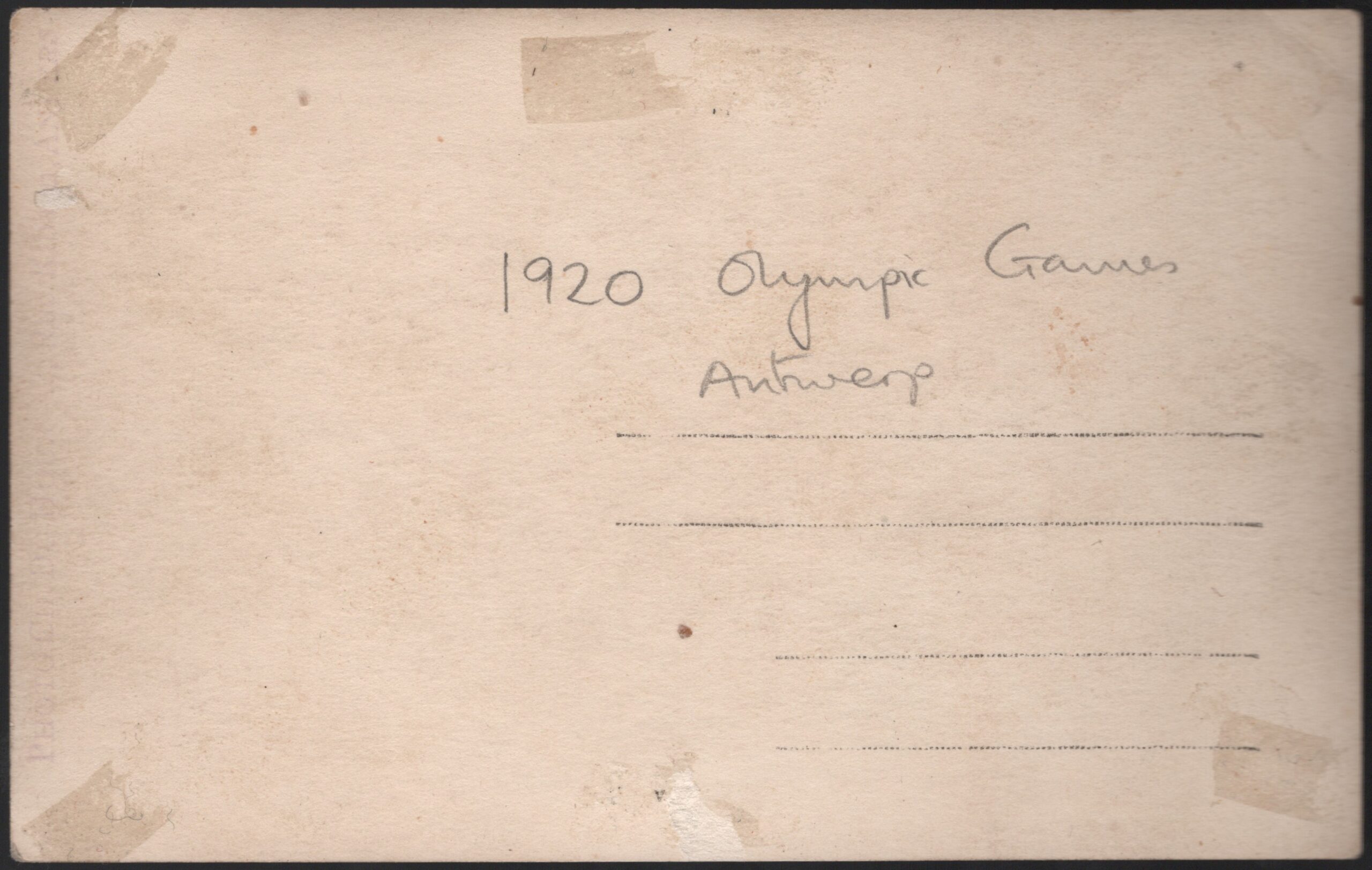 Antwerp Olympics - 'Men's 3m Springboard Diving' (1920) - Unused Postcard Antwerp Olympics - 'Men's 3m Springboard Diving' (1920) - Unused Postcard