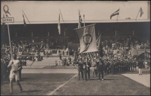 Stockholm Olympics - 'Entrance of the Sweden Team to the Olympic Stadium' (1912) - Unused Postcard