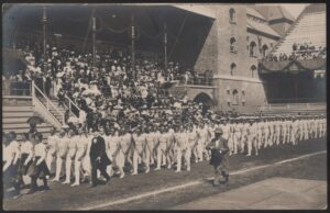 Stockholm Olympics - 'Danish Gymnasts at the Opening Ceremony' (1912) - Unused Postcard