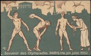 Paris Olympics - 'Olympics Souvenir Poster' (1924) - Used Postcard