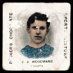 Packers Chocolates - 'Footballers' (c1930) - V.J. Woodward (Chelsea)