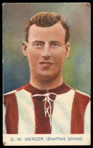 Pals Magazine - '"Famous Footballers" Fine Art Series' (1922) - D.W. Mercer (Sheffield United)