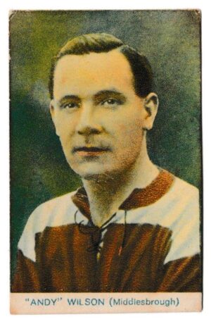 Pals Magazine - '"Famous Footballers" Fine Art Series' (1922) - Card #8 - Andy Wilson (Middlesbrough)