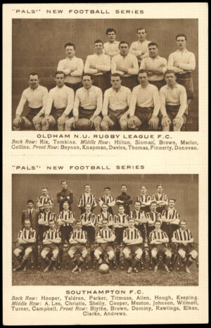 Pals Magazine - 'New Football Series (Pair)' (1923) - Oldham NUFC & Southampton