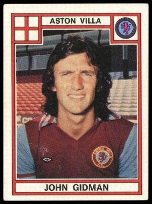 Panini - 'Football 78' (1978) - John Gidman (Aston ?Villa)