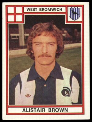Panini - 'Football 78' (1978) - Alistair Brown (West Bromwich Albion)