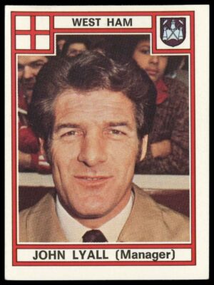 Panini - 'Football 78' (1978) - John Lyall (West Ham United) Panini - 'Football 78' (1978) - John Lyall (West Ham United)