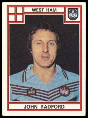 Panini - John Radford (West Ham United) - 'Football 78' (1978)