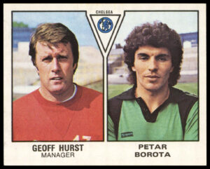 Panini - 'Football 80' - Petar Borota & Geoff Hurst (Chelsea) (1980) Panini - 'Football 80' - Petar Borota & Geoff Hurst (Chelsea) (1980)