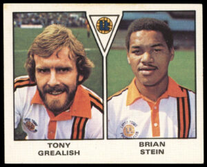 Panini - 'Football 80' - Brian Stein & Tony Grealish (Luton Town) (1980) **VARIANT** Panini - 'Football 80' - Brian Stein & Tony Grealish (Luton Town) (1980) **VARIANT**
