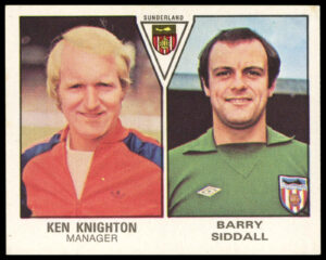 Panini - 'Football 80' - Barry Siddall & Ken Knighton (Sunderland) (1980) Panini - 'Football 80' - Barry Siddall & Ken Knighton (Sunderland) (1980)