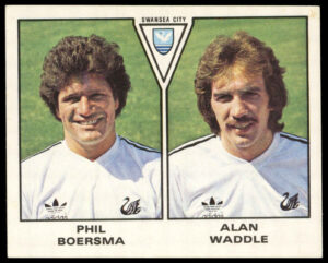 Panini - 'Football 80' - Phil Boersma & Alan Waddle (Swansea City) (1980)