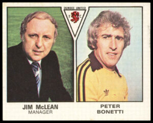 Panini - 'Football 80' - Jim McLean & Peter Bonettie (Dundee United) (1980)
