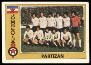 Panini - 'Euro Football' (1976) - Partizan Belgrade (Yugoslavia )
